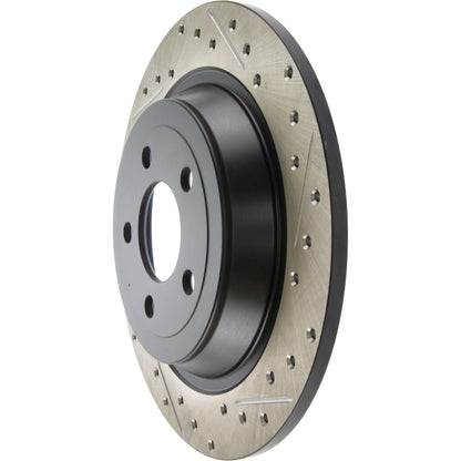 StopTech Sport Drilled/Slotted Brake Rotor; Rear Left