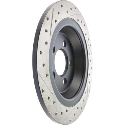 StopTech Sport Drilled/Slotted Brake Rotor; Rear Left