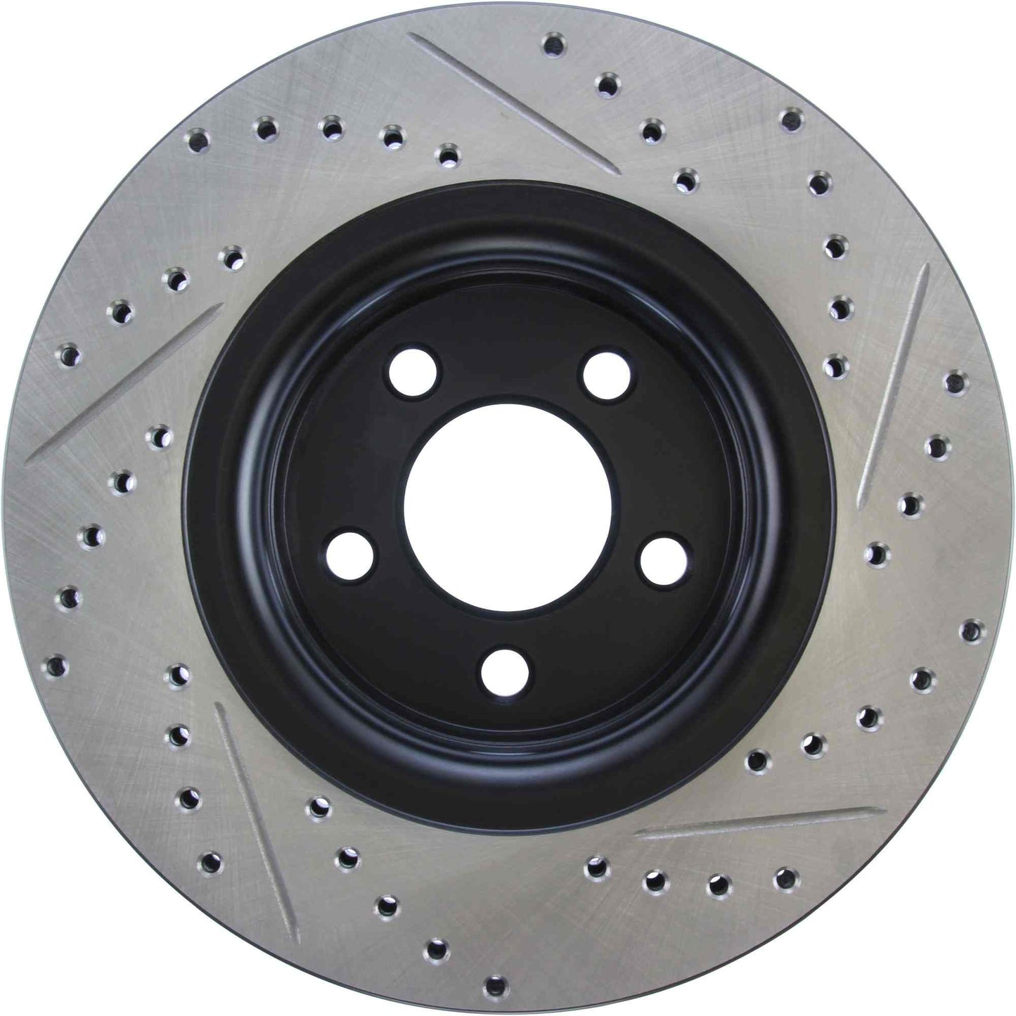 StopTech 15-17 Ford Mustang Sport Slotted & Drilled Front Right Rotor 127.61112R