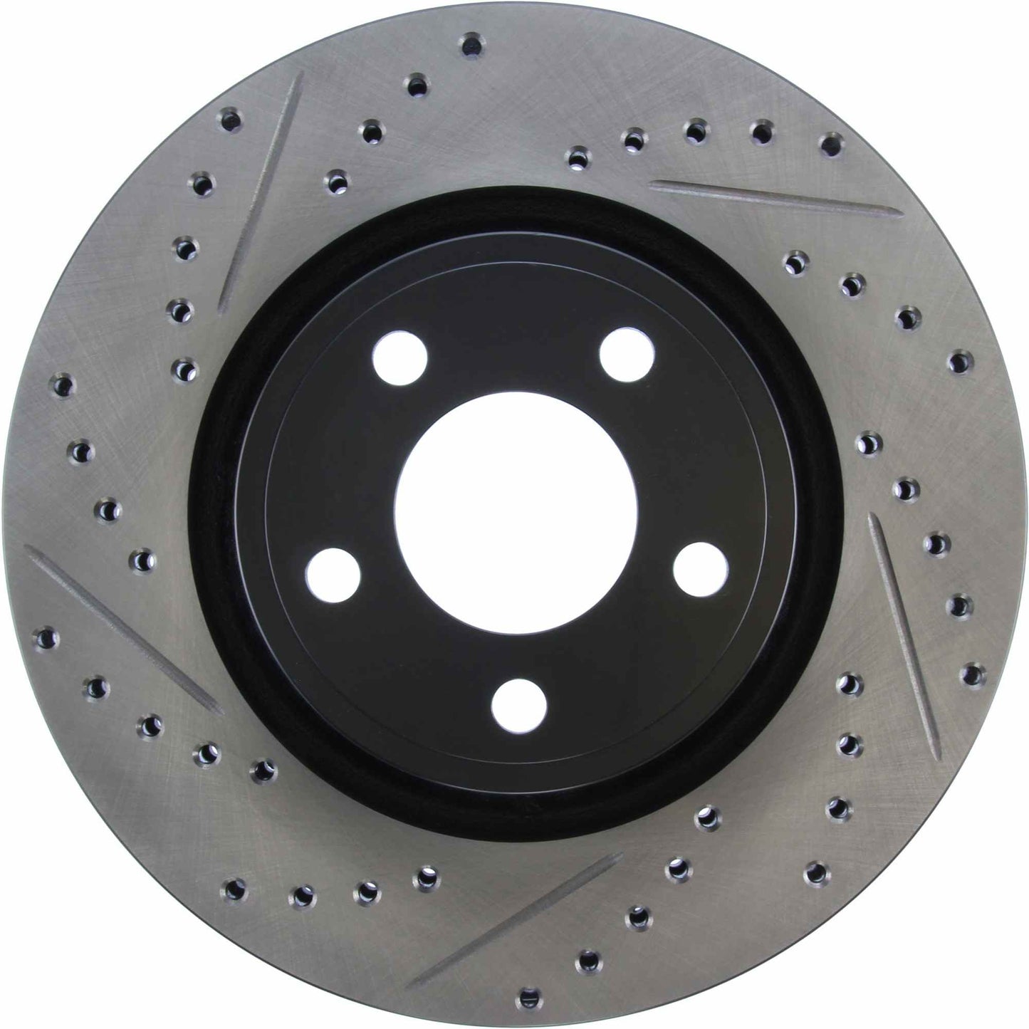 StopTech 15-17 Ford Mustang Sport Slotted & Drilled Front Right Rotor 127.61112R