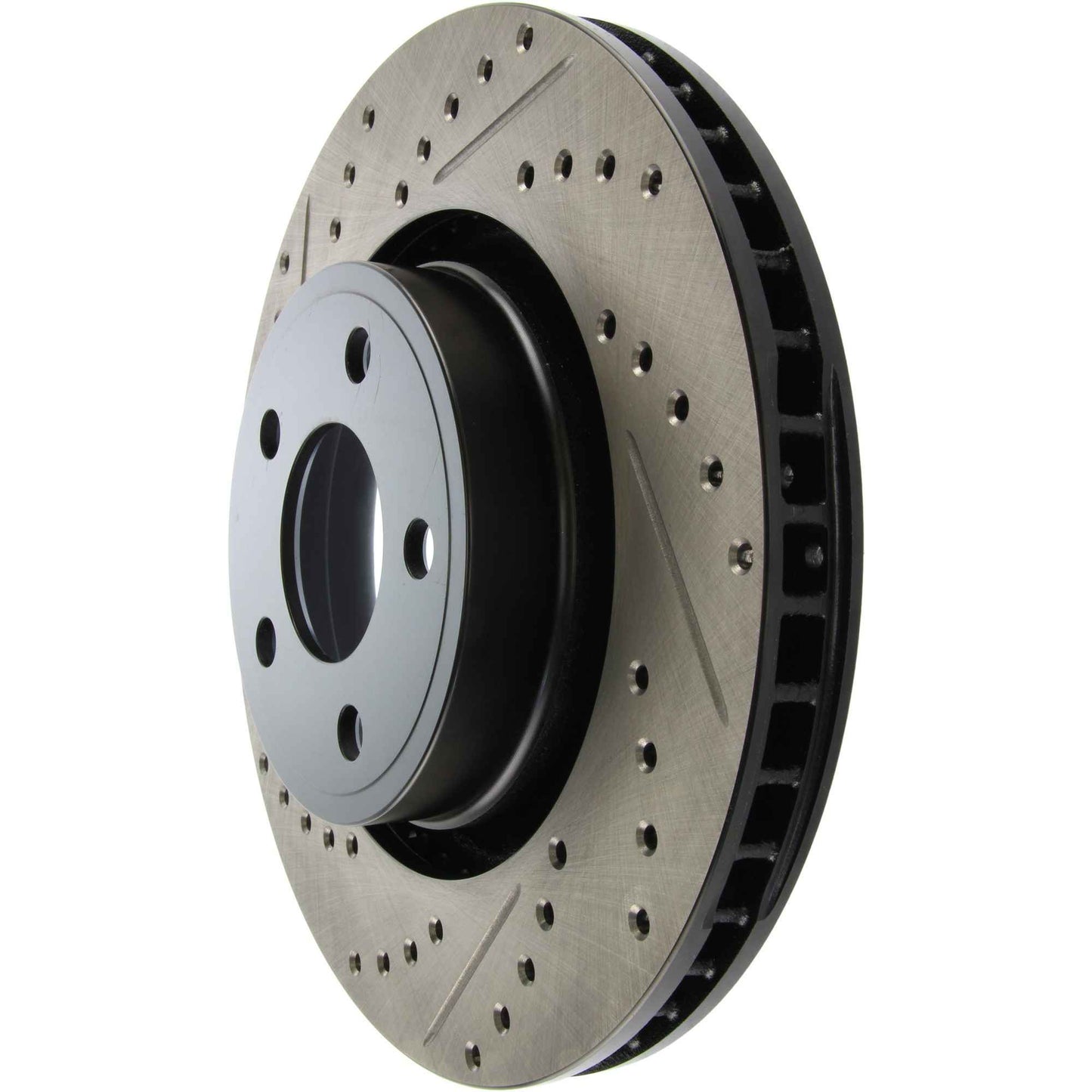 StopTech 15-17 Ford Mustang Sport Slotted & Drilled Front Right Rotor 127.61112R
