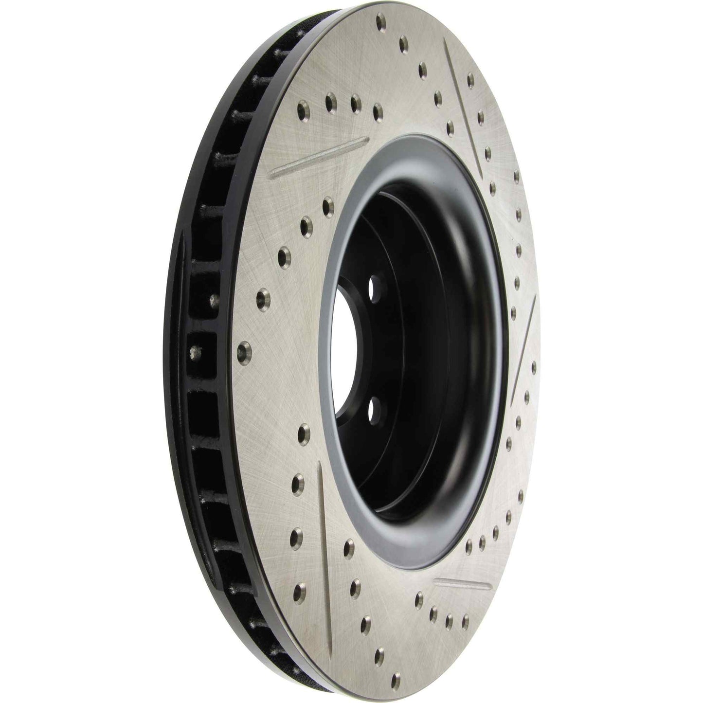 StopTech 15-17 Ford Mustang Sport Slotted & Drilled Front Right Rotor 127.61112R