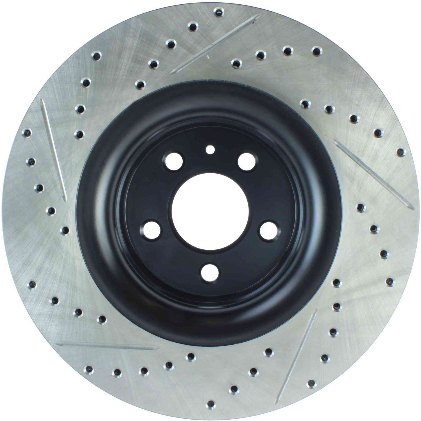 StopTech Slotted & Drilled Sport Brake Rotor - 2015 Ford Mustang Non-Brembo - Front Left 127.61114L