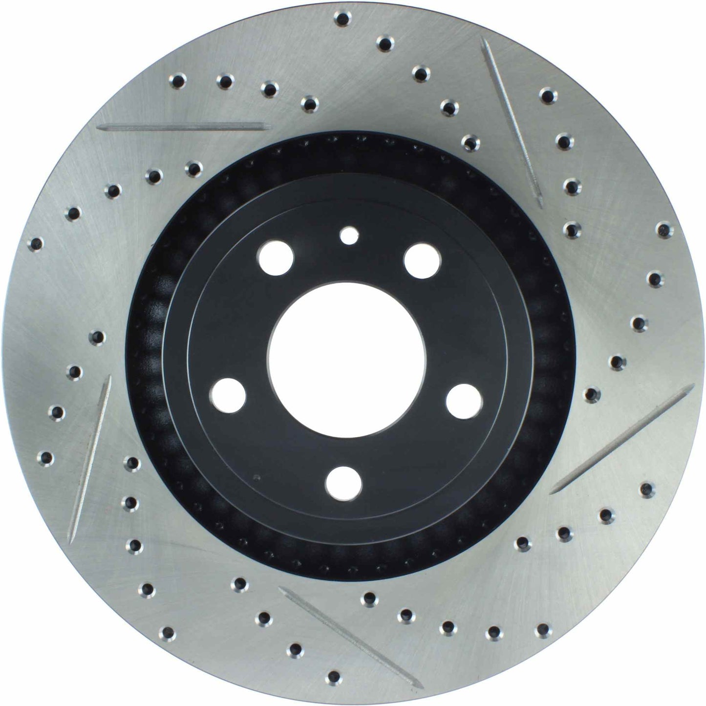 StopTech Slotted & Drilled Sport Brake Rotor - 2015 Ford Mustang Non-Brembo - Front Left 127.61114L