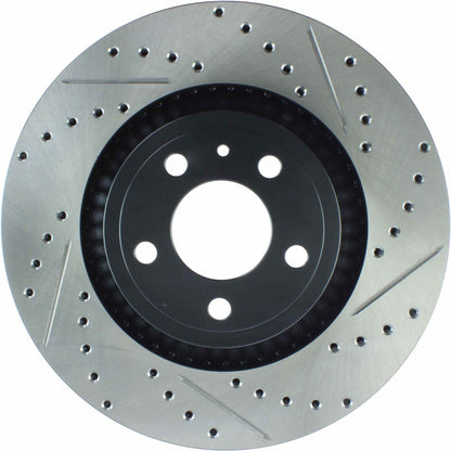 StopTech Slotted & Drilled Sport Brake Rotor - 2015 Ford Mustang Non-Brembo - Front Left 127.61114L