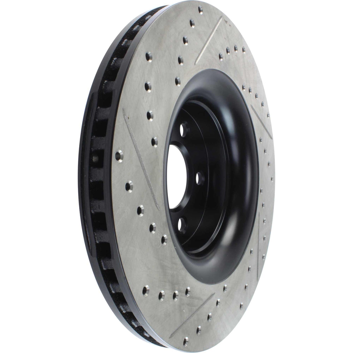StopTech Slotted & Drilled Sport Brake Rotor - 2015 Ford Mustang Non-Brembo - Front Left 127.61114L