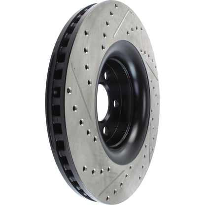 StopTech Slotted & Drilled Sport Brake Rotor - 2015 Ford Mustang Non-Brembo - Front Left 127.61114L