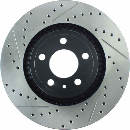 StopTech Slotted & Drilled Sport Brake Rotor - 2015 Ford Mustang Non-Brembo - Front Right 127.61114R
