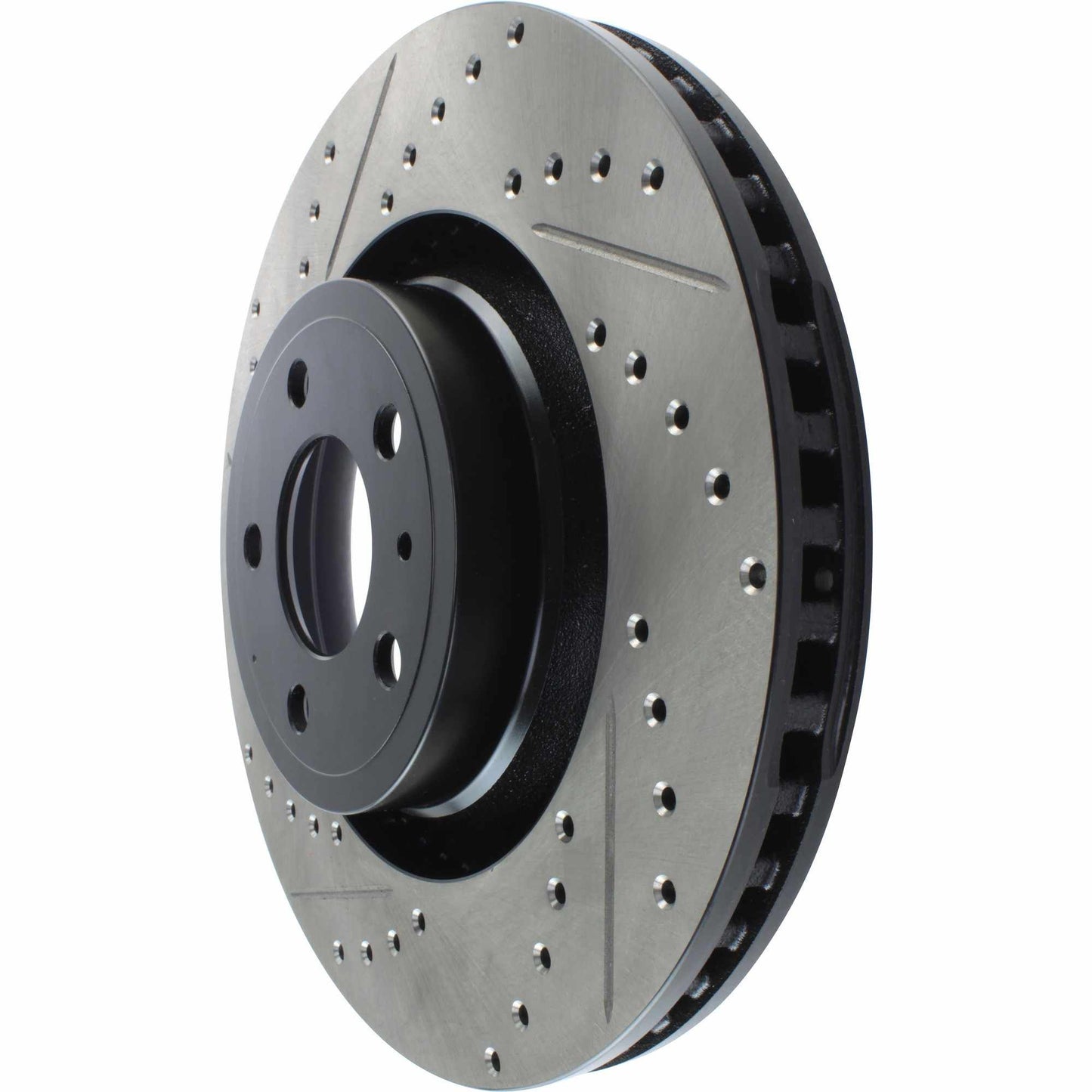 StopTech Slotted & Drilled Sport Brake Rotor - 2015 Ford Mustang Non-Brembo - Front Right 127.61114R