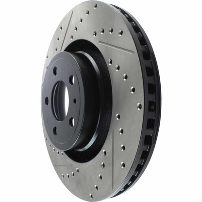 StopTech Slotted & Drilled Sport Brake Rotor - 2015 Ford Mustang Non-Brembo - Front Right 127.61114R
