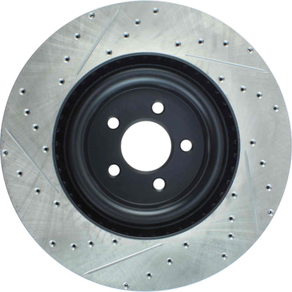 StopTech Slotted & Drilled Sport Brake Rotor - 2015 Ford Mustang GT - Front Left 127.61116L