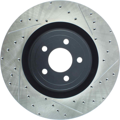 StopTech Slotted & Drilled Sport Brake Rotor - 2015 Ford Mustang GT - Front Left 127.61116L
