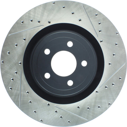 StopTech Slotted & Drilled Sport Brake Rotor - 2015 Ford Mustang GT - Front Left 127.61116L