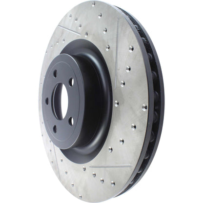 StopTech Slotted & Drilled Sport Brake Rotor - 2015 Ford Mustang GT - Front Left 127.61116L