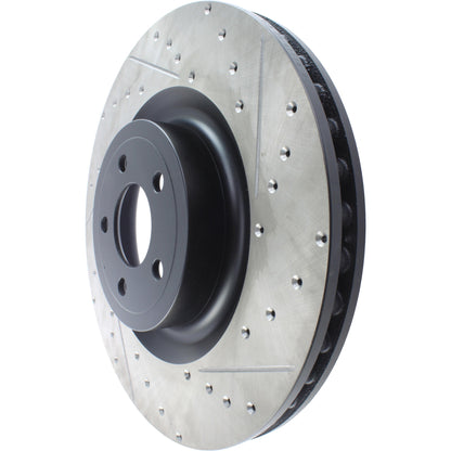 StopTech Slotted & Drilled Sport Brake Rotor - 2015 Ford Mustang GT - Front Left 127.61116L