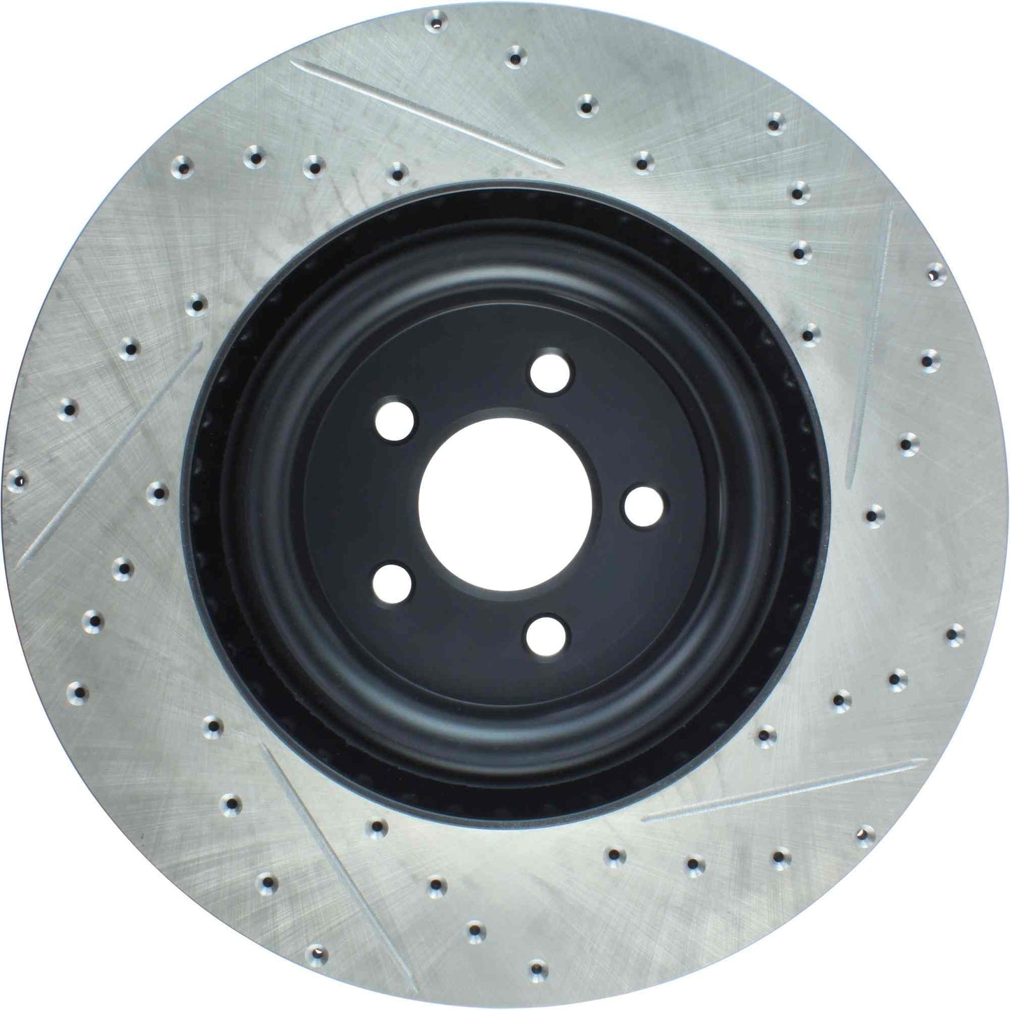 StopTech Sport Drilled/Slotted Brake Rotor; Front Right