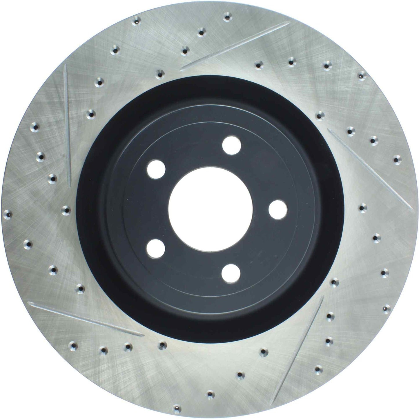 StopTech Sport Drilled/Slotted Brake Rotor; Front Right