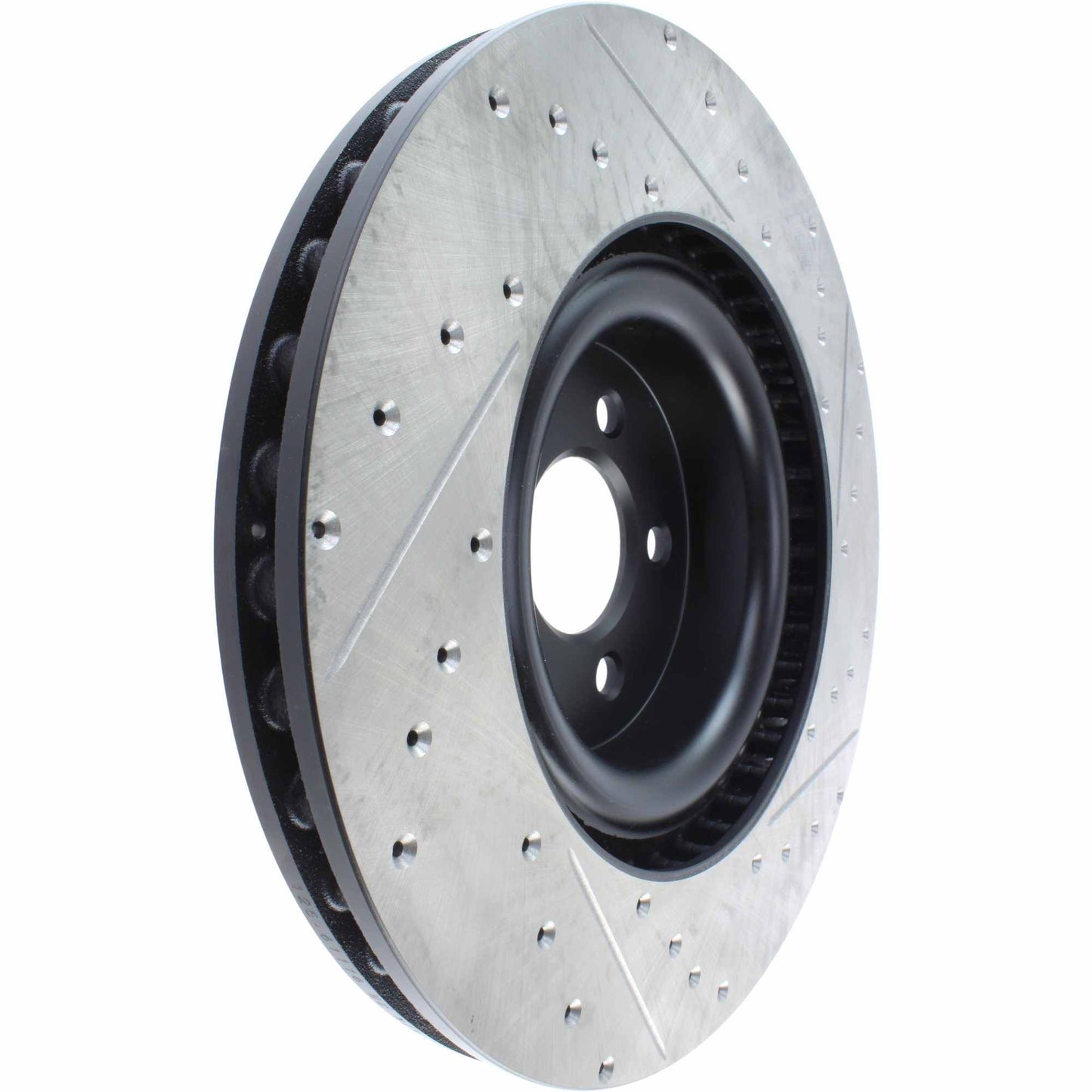StopTech Sport Drilled/Slotted Brake Rotor; Front Right