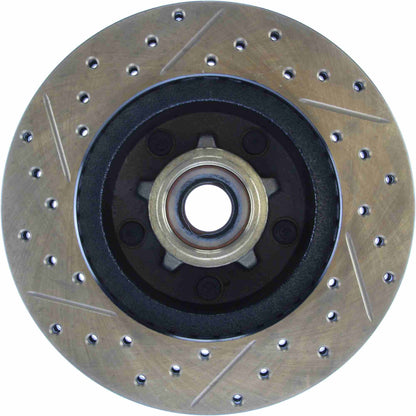 StopTech Sport Drilled/Slotted Brake Rotor; Front Left