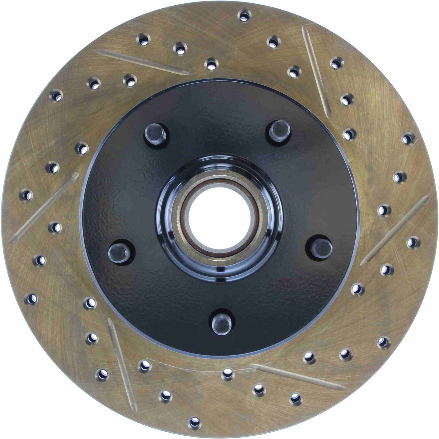 StopTech Sport Drilled/Slotted Brake Rotor; Front Left