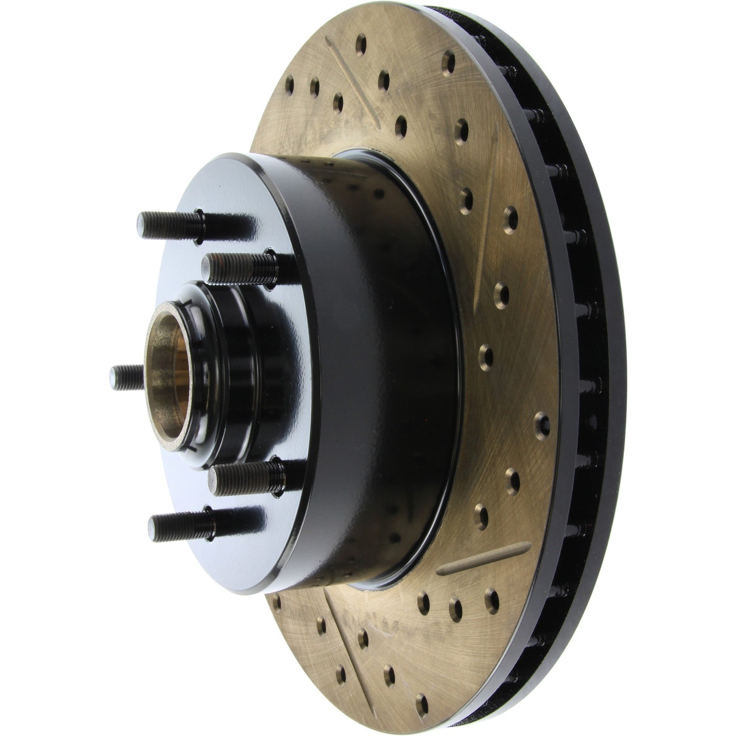 StopTech Sport Drilled/Slotted Brake Rotor; Front Left