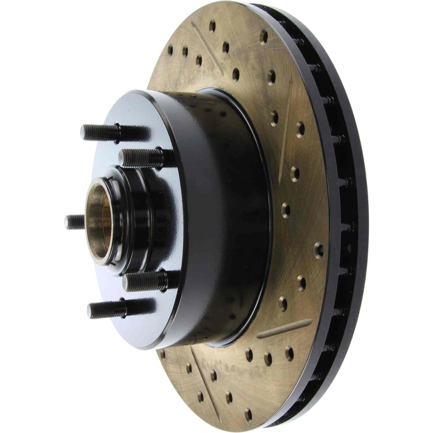 StopTech Sport Drilled/Slotted Brake Rotor; Front Left