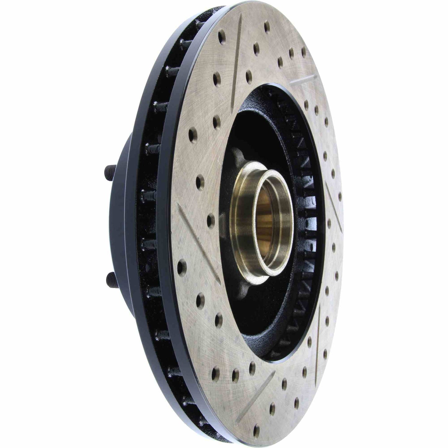 StopTech Sport Drilled/Slotted Brake Rotor; Front Left