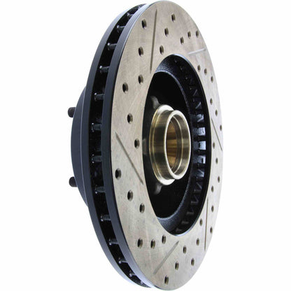 StopTech Sport Drilled/Slotted Brake Rotor; Front Left