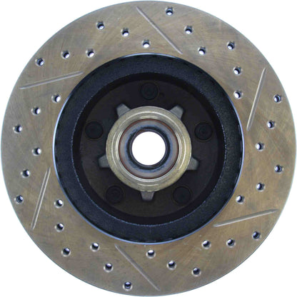 StopTech Sport Drilled/Slotted Brake Rotor; Front Right