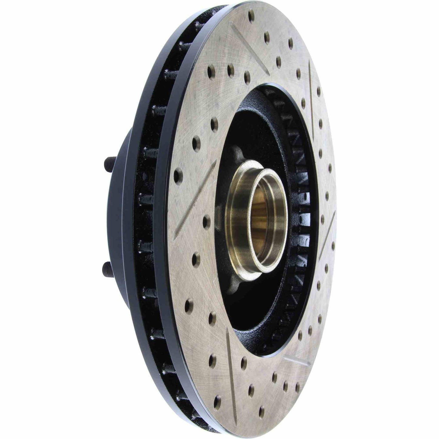 StopTech Sport Drilled/Slotted Brake Rotor; Front Right