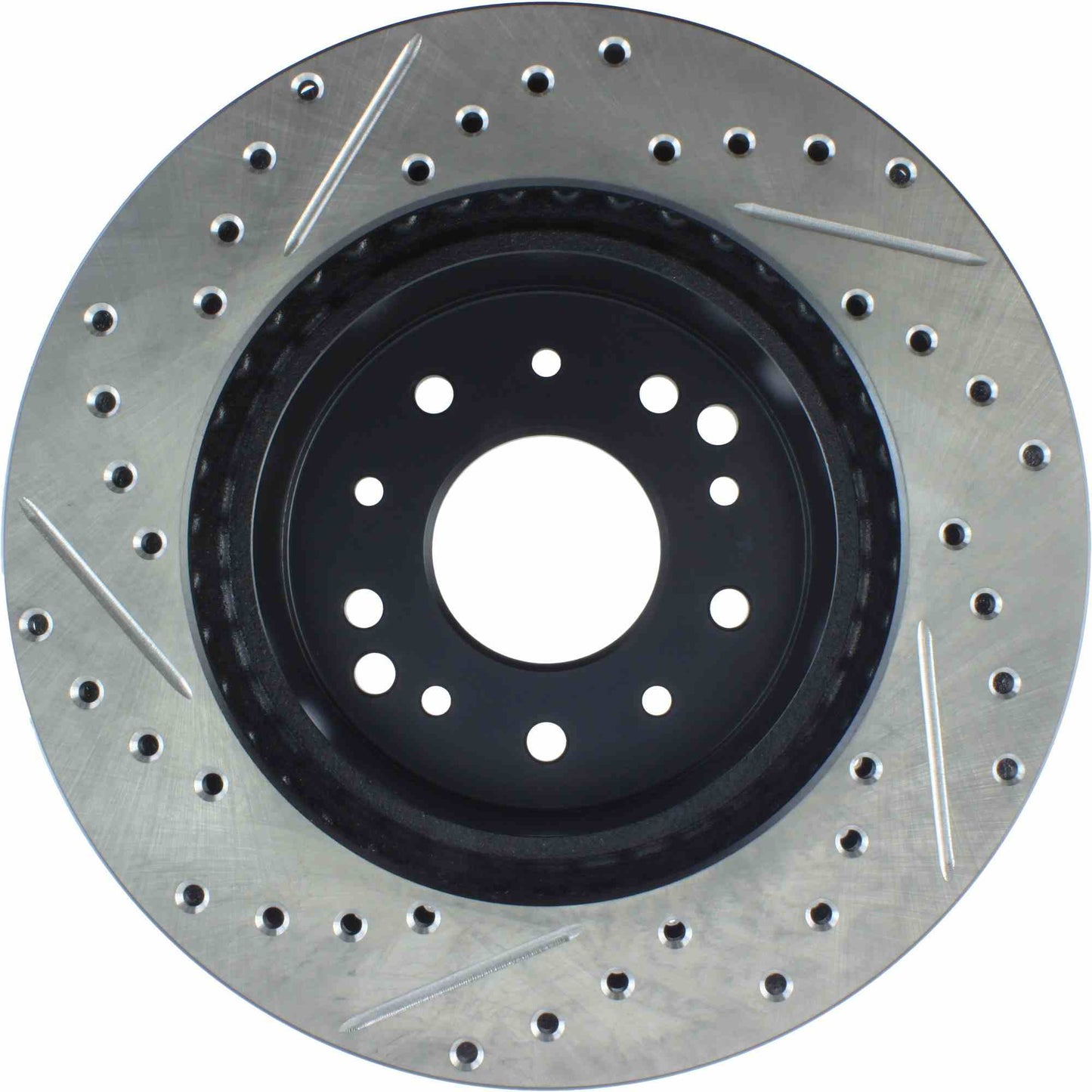 StopTech Sport Drilled/Slotted Brake Rotor;Front And Rear Left