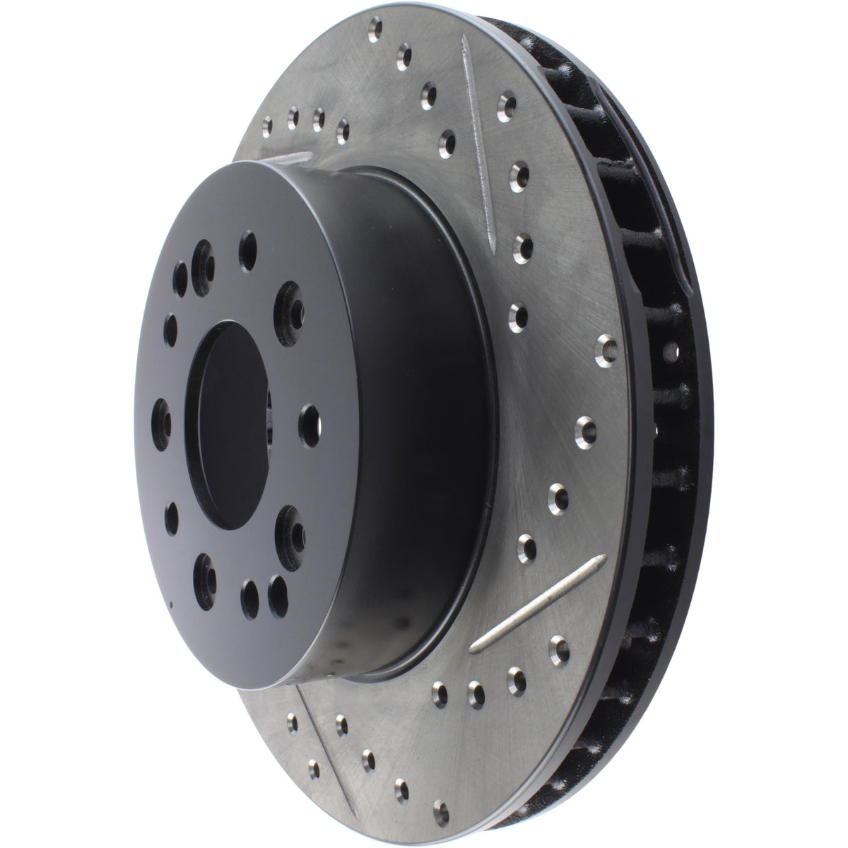 StopTech Sport Drilled/Slotted Brake Rotor;Front And Rear Left