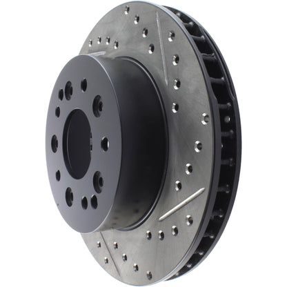 StopTech Sport Drilled/Slotted Brake Rotor;Front And Rear Left