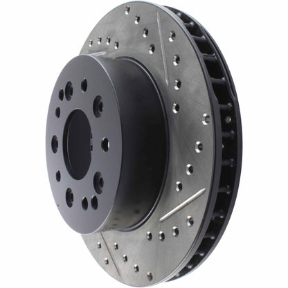 StopTech Sport Drilled & Slotted Brake Rotor Front and Rear Left 127.62007L