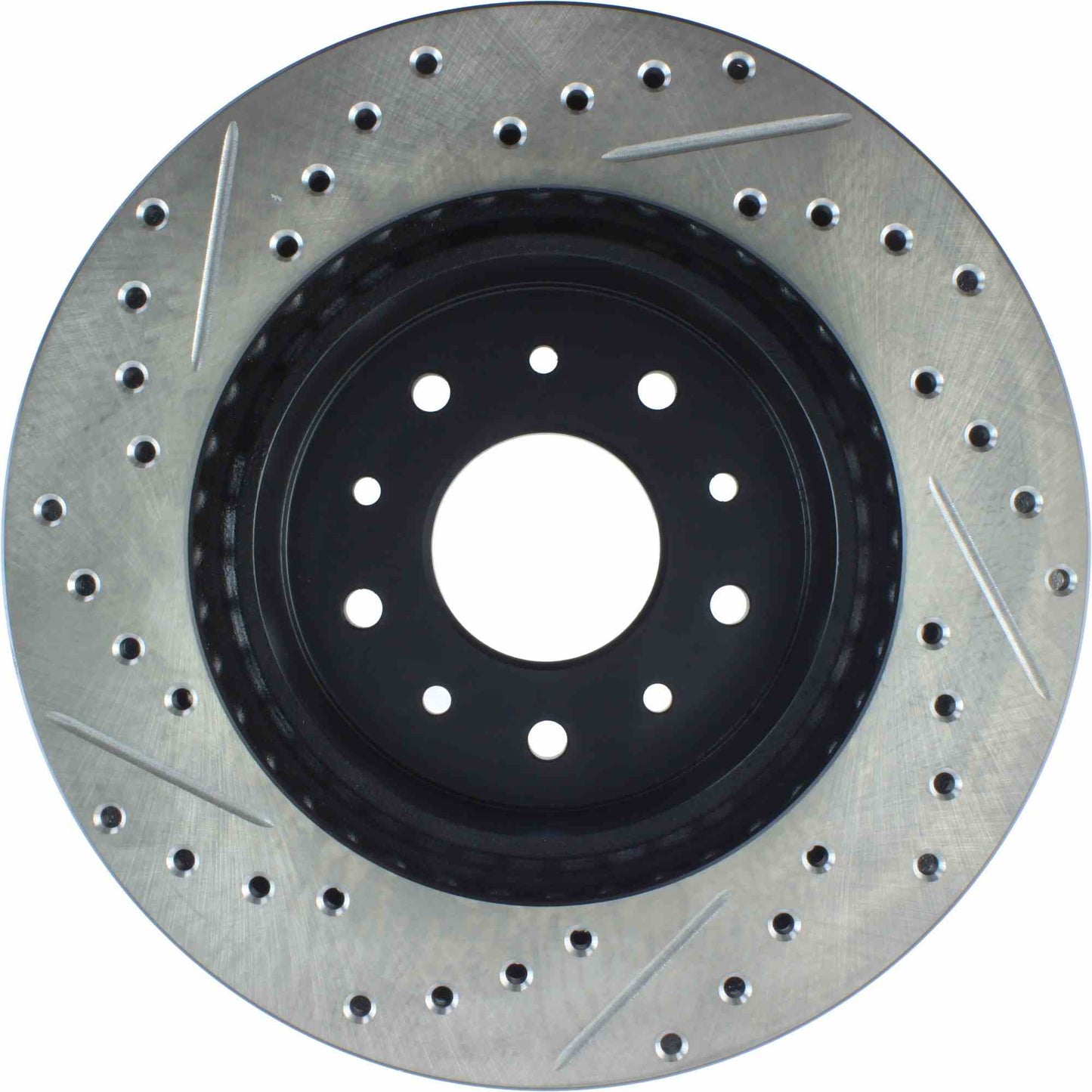 StopTech Sport Drilled/Slotted Brake Rotor; Front Left