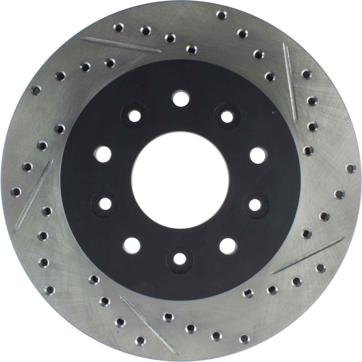 StopTech Sport Drilled/Slotted Brake Rotor; Front Left
