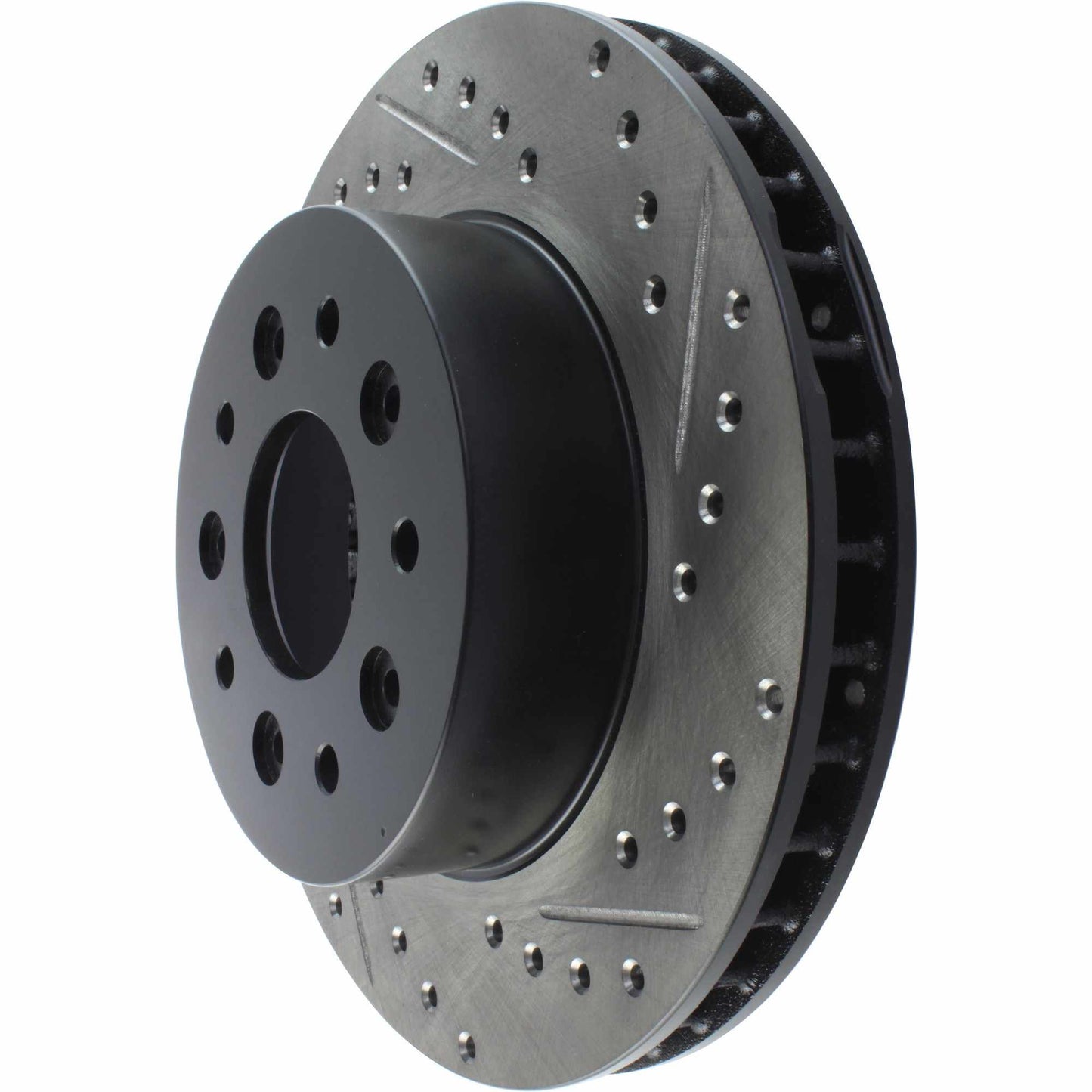 StopTech Sport Drilled/Slotted Brake Rotor; Front Left