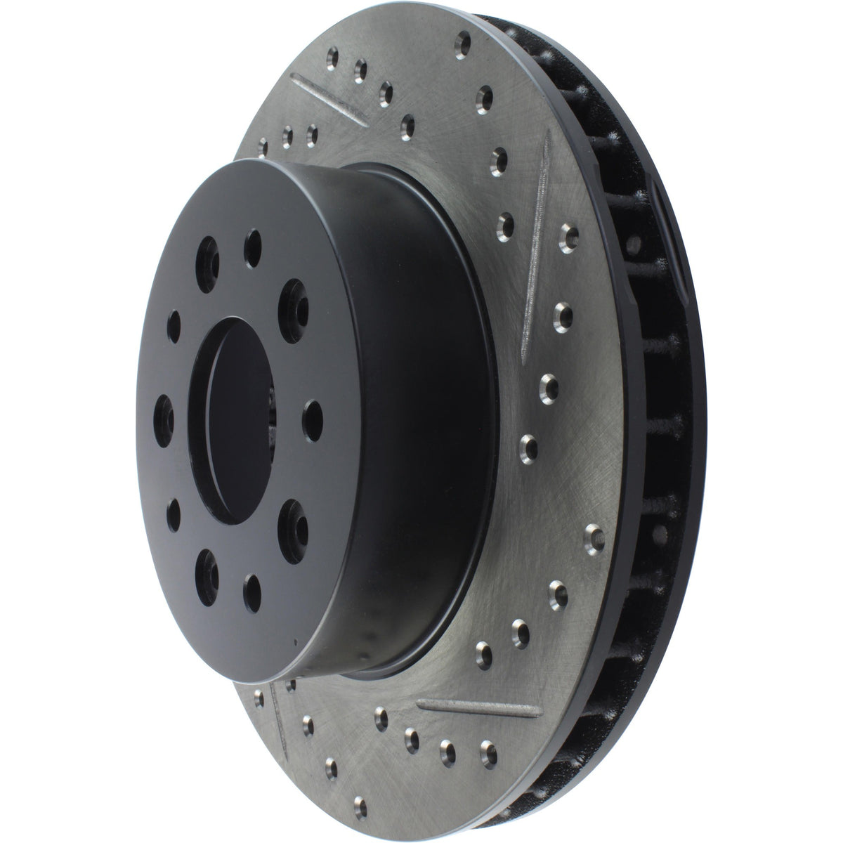 StopTech Sport Drilled/Slotted Brake Rotor; Front Left
