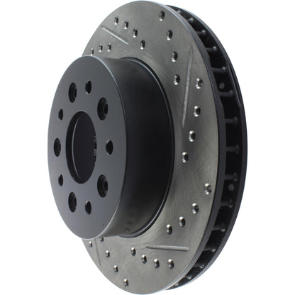 StopTech Sport Drilled/Slotted Brake Rotor; Front Left
