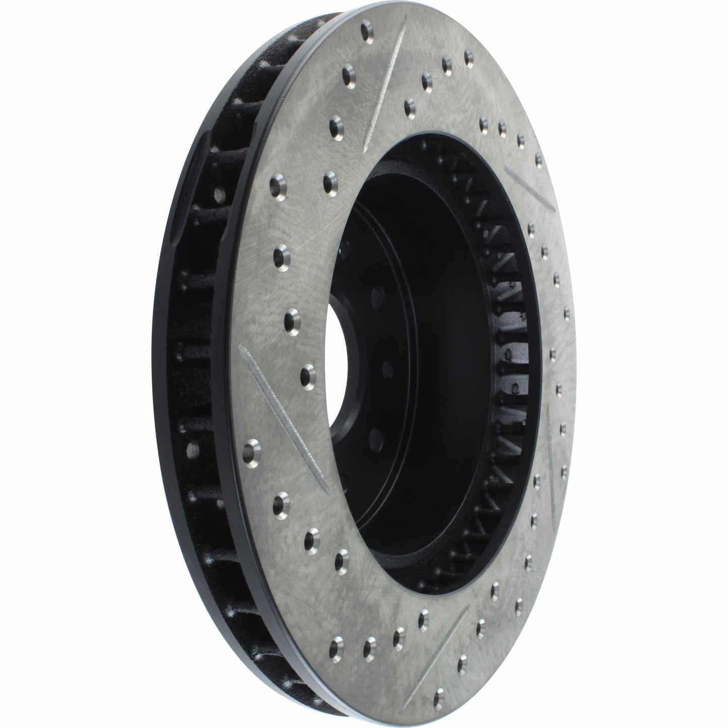 StopTech Sport Drilled/Slotted Brake Rotor; Front Left