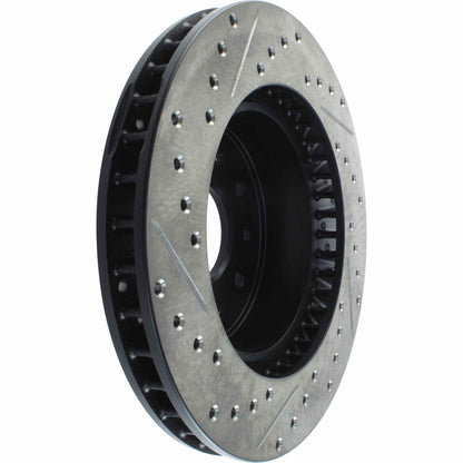 StopTech Sport Drilled/Slotted Brake Rotor; Front Left