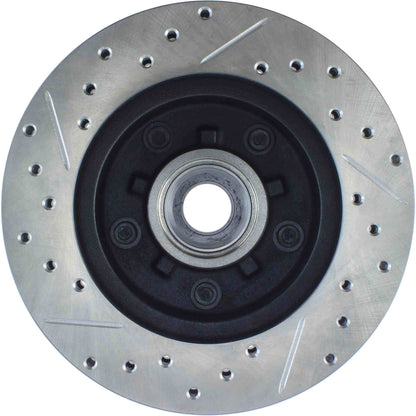 StopTech 82-92 Chevrolet Camaro SportStop Cryo Slotted & Drilled Left Front Rotor 127.62013CL