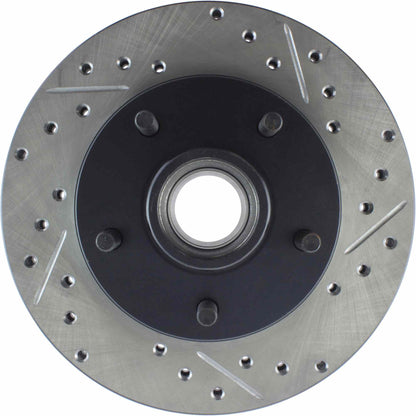 StopTech Sport Drilled/Slotted Brake Rotor; Front Left