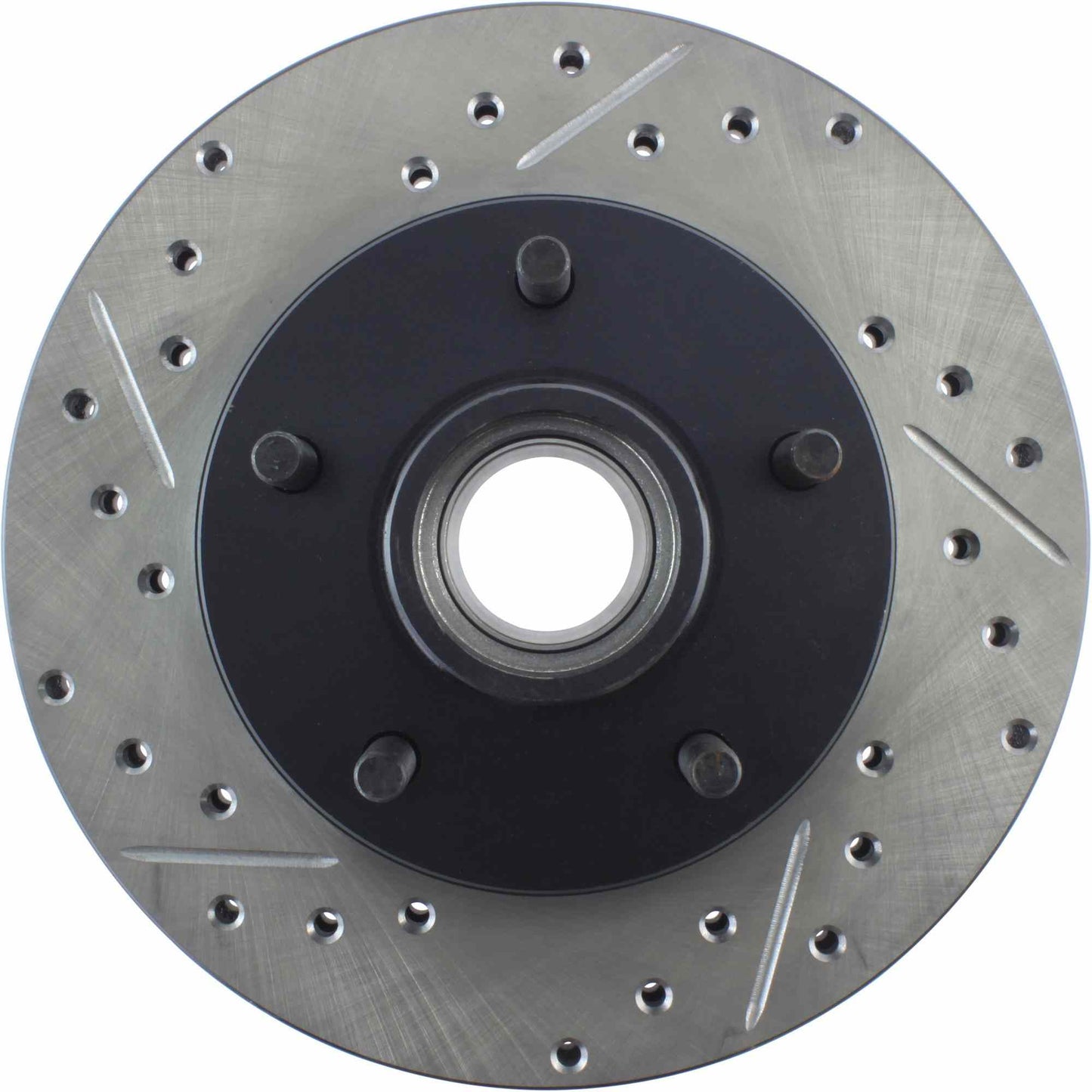 StopTech Sport Drilled/Slotted Brake Rotor; Front Right