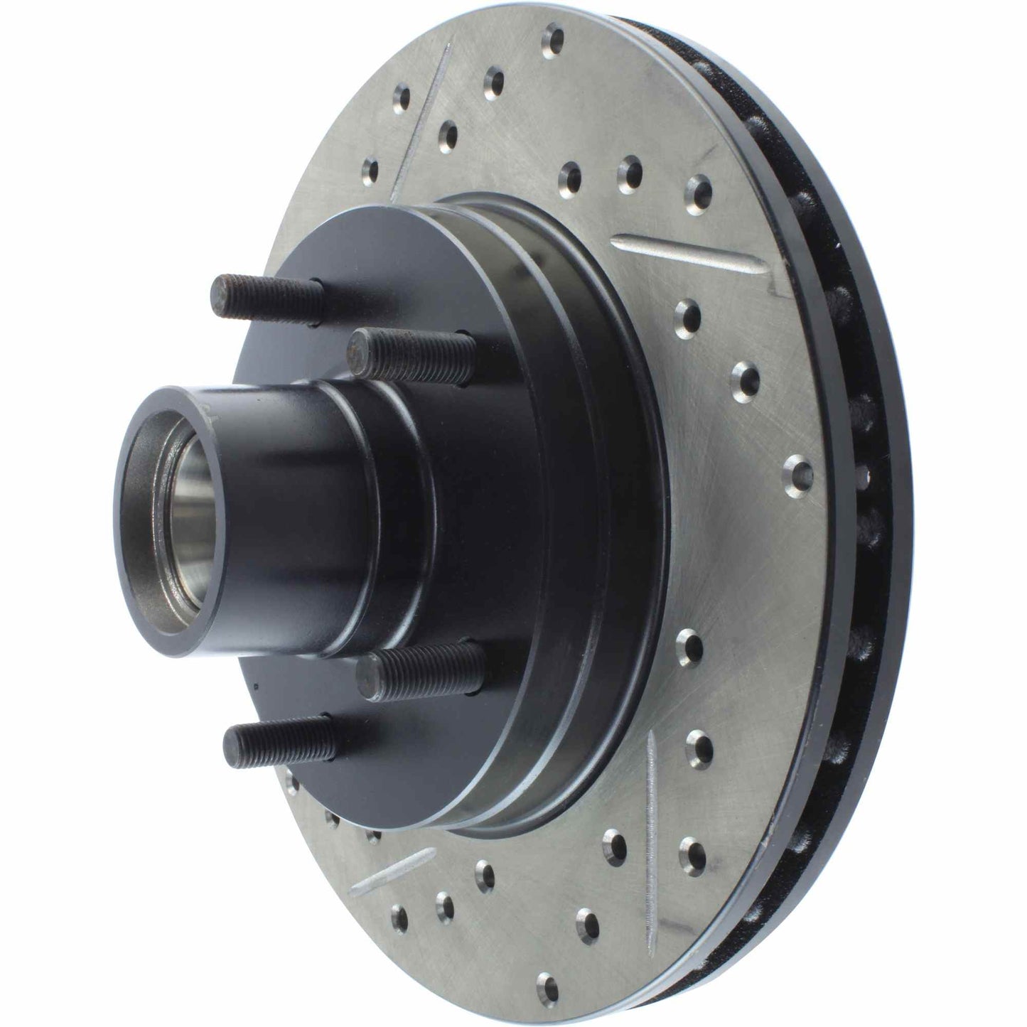 StopTech Sport Drilled/Slotted Brake Rotor; Front Right