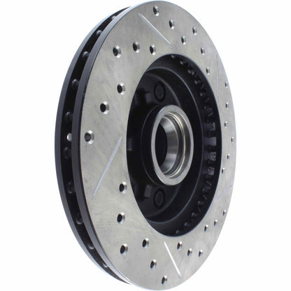 StopTech Sport Drilled/Slotted Brake Rotor; Front Right