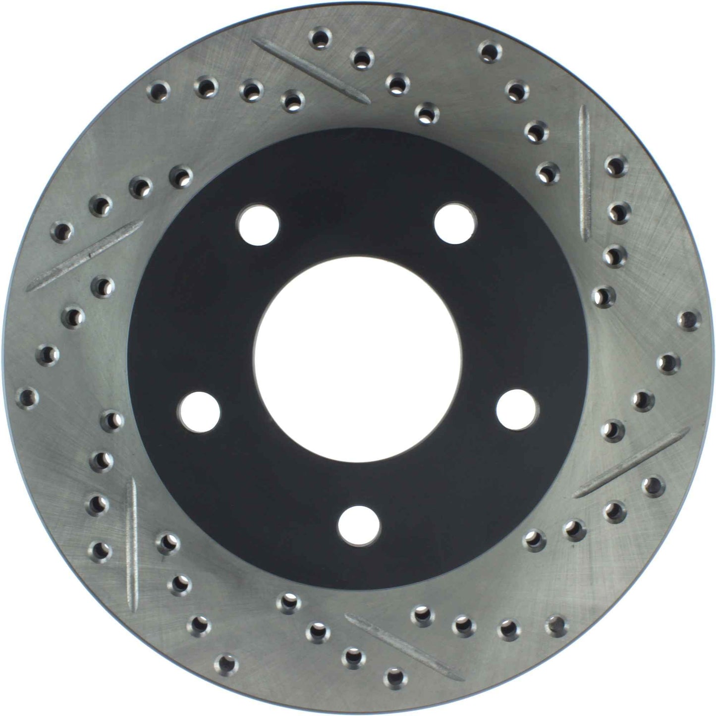 StopTech Sport Drilled/Slotted Brake Rotor; Front Left