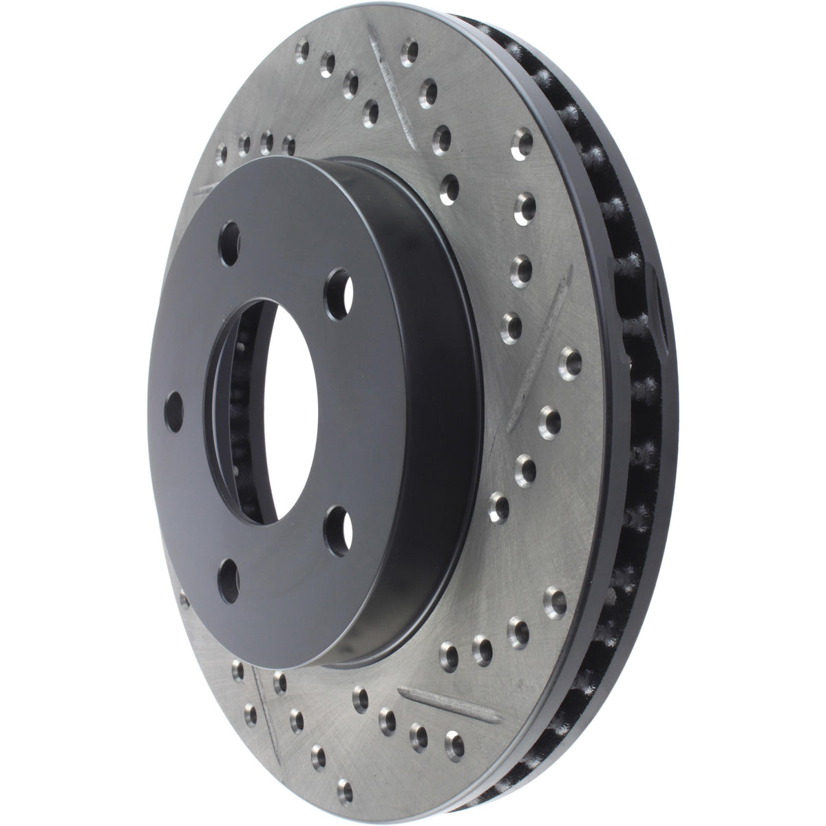 StopTech Sport Drilled/Slotted Brake Rotor; Front Left