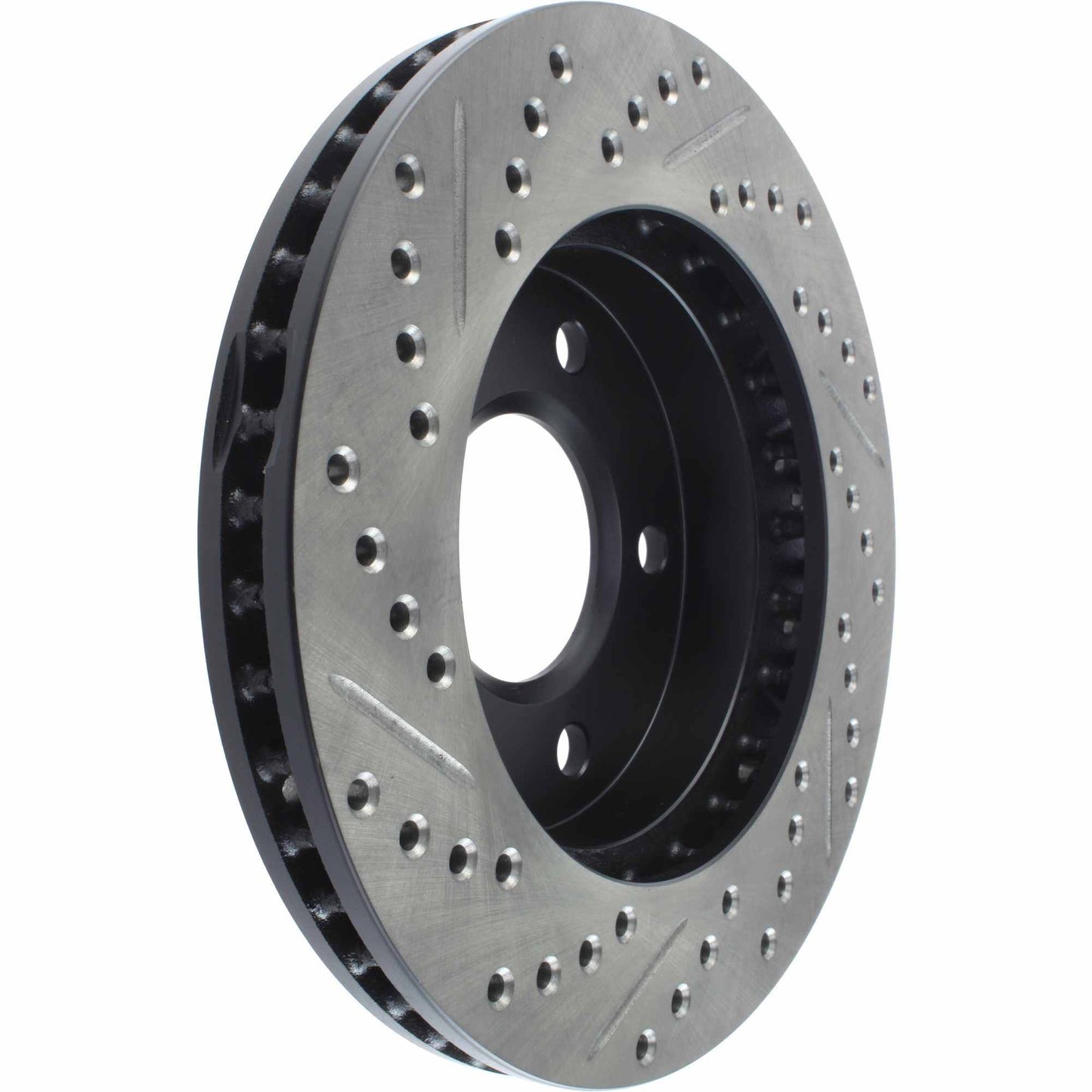 StopTech Sport Drilled/Slotted Brake Rotor; Front Left