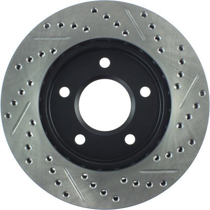 StopTech  Sport Drilled/Slotted Brake Rotor; Front Right